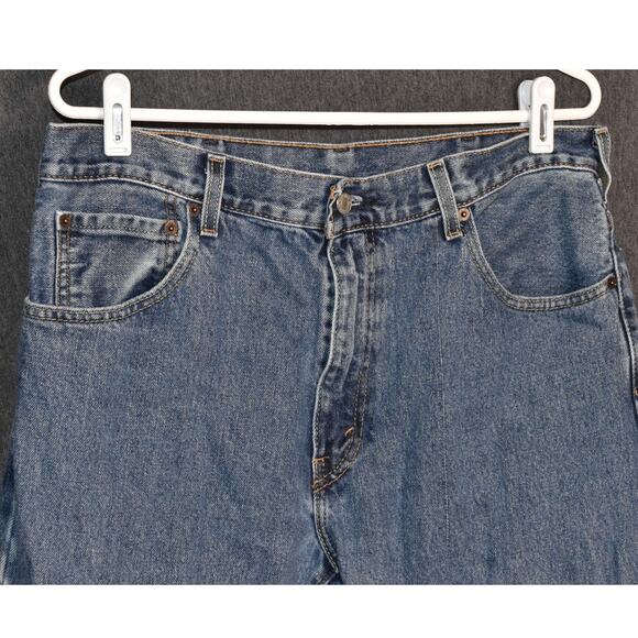 Levi's 517 Men's 34x34 Light Wash Distressed Western Denim Jeans - Picture 2 of 9